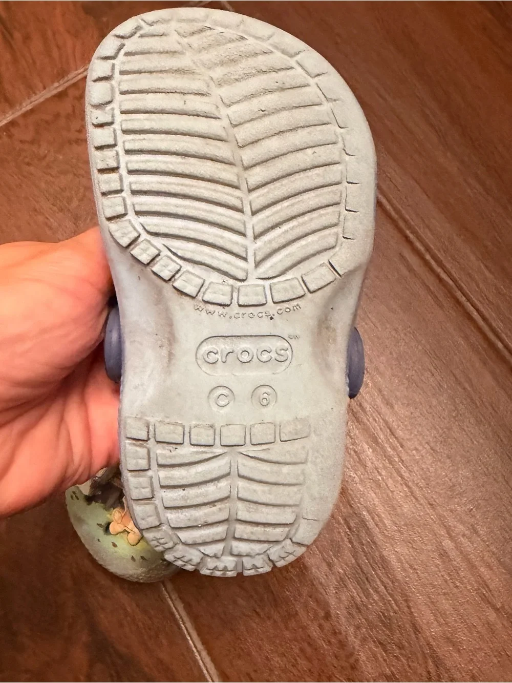CROCS Kids Slippers with Beads and Cartoon Charms.   Bluey Crocs Kids White Bead